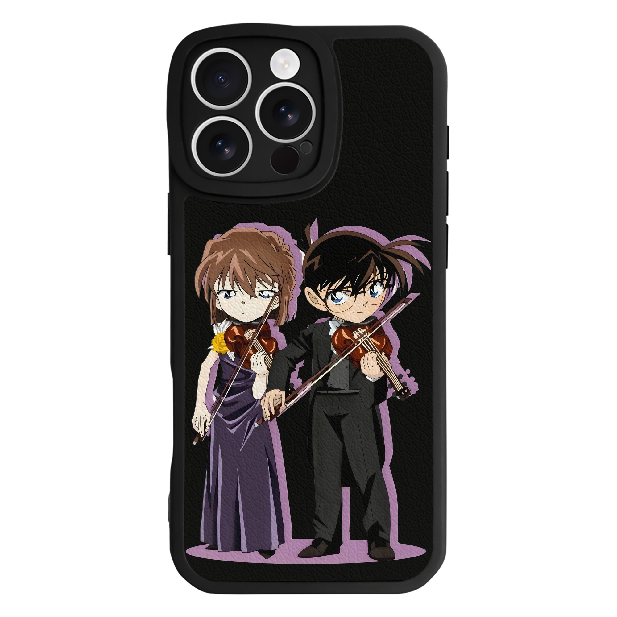 （画像用） 名探偵コナン 灰原 哀 はいばら あい Detective Conan Anita Hailey、Vi Graythorn Haibara Ai 【iPhone 16シリーズ対応】シリコンスマホケース（レザー調） 材質：シリコン